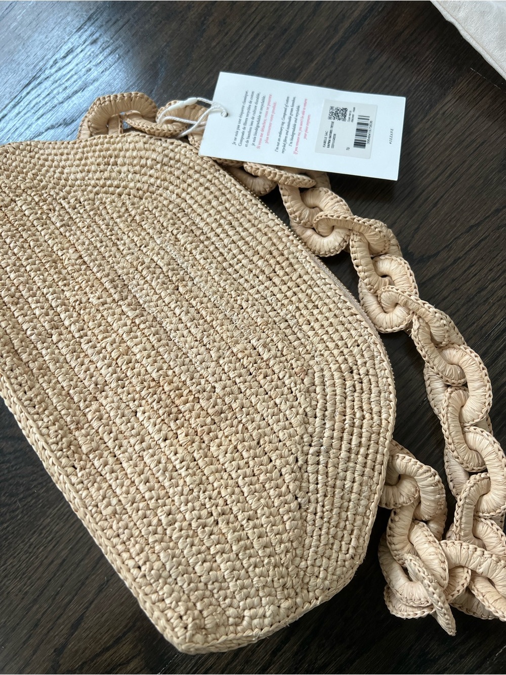 [New with Tags] Sezane Isabelle Bag in Natural Woven Raffia - Picture 9 of 10
